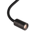 SLV Premium LED Displaylampe DIO FLEX PLATE, med flex arm og switch, 1.9W 45�, 2700K 70lm, sort