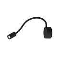 Premium LED Displaylampe DIO FLEX PLATE, med flex arm og switch, 1.9W 45�, 4000K 70lm, sort