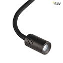 SLV Premium LED Displaylampe DIO FLEX PLATE, med flex arm og switch, 1.9W 45, 4000K 70lm, sort