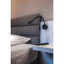 SLV Premium LED Displaylampe DIO FLEX PLATE, med flex arm og switch, 1.9W 45�, 4000K 70lm, sort
