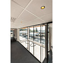 SLV LED Loftindbygningslampe HORN MAGNA, 7.7W 3000K,, 400lm 25�, sort / guld