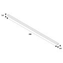 SLV S-TRACK 3-Faset 230 volt str�mskinne 200cm, DALI kontrollerbar, hvid