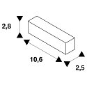SLV DALI controllable Mini Connector for S-TRACK, white