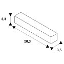SLV DALI controllable Connector with Feed-In option for S-TRACK, black