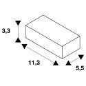 SLV DALI controllable Luminaire adapter for S-TRACK, black