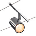 SLV LED Wire luminaire for 12 Volt voltage wire system TENSEO NOBLO Spot, 36�, 2700K, chrome
