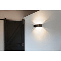 LED Wall luminaire LOGS IN L, 17W, 3000K, 1100lm, TRIAC dimmable, black/gold