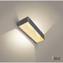 SLV LED Wall luminaire LOGS IN L, 17W, 3000K, 1100lm, TRIAC dimmable, silver/white