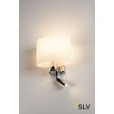 SLV LED Wall luminaire KENKUA SPOT LED, E27, 40W, 25, 3000K, 200lm, chrome, glass milky