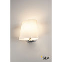 SLV Wall luminaire COUPA QT14, G9, IP20, chrome, satined glass