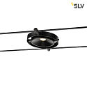 SLV LED Wire luminaire DURNO for TENSEO low-voltage wire system, 9W, 2700K, 360lm, black