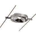 SLV LED Wire luminaire DURNO for TENSEO low-voltage wire system, 9W, 2700K, 360lm, chrome
