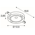 SLV LED Wire luminaire DURNO for TENSEO low-voltage wire system, 9W, 2700K, 360lm, chrome