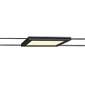 SLV LED Wirelampe PLYTTA rectangular til TENSEO 12 Volt wiresystem, 9W, 2700K, 580lm, sort