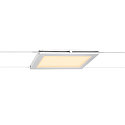 SLV LED Wirelampe PLYTTA rectangular til TENSEO 12 Volt wiresystem, 9W, 2700K, 580lm, hvid