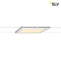 SLV LED Wirelampe PLYTTA rectangular til TENSEO 12 Volt wiresystem, 9W, 2700K, 580lm, hvid