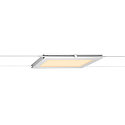SLV LED Wirelampe PLYTTA rectangular til TENSEO 12 Volt wiresystem, 9W, 2700K, 580lm, hvid
