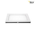 SLV LED Wire luminaire PLYTTA rectangular for TENSEO low-voltage wire system, 9W, 2700K, 580lm, white