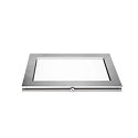 SLV LED Wire luminaire PLYTTA rectangular for TENSEO low-voltage wire system, 9W, 2700K, 580lm, chrome