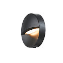 Udend�rslampe DOWNUNDER OUT ROUND WL LED V�gindbygningslampe, 4,5W, 3000/4000K, 140lm, IP65, antracit