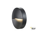 SLV Outdoor luminaire DOWNUNDER OUT ROUND WL LED Wall recessed luminaire, 4,5W, 3000/4000K, 140lm, IP65, anthracite