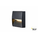 SLV Udendrslampe DOWNUNDER OUT SQUARE WL LED Vgindbygningslampe, 4,5W, 3000/4000K, 150lm, IP65, antracit