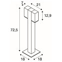 SLV Udend�rslampe THEO PATHLIGHT DOUBLE QPAR51 Standerlampe, GU10, IP44, antracit