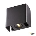 SLV LED Outdoor Wall luminaire MANA OUT, 12W, 60, 3000K, 325lm, IP65, dimmable, anthracite