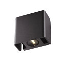 SLV LED Udend�rs-/V�glampe MANA OUT, 12W, 60�, 3000K, 325lm, IP65, d�mpbar, antracit