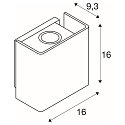 SLV LED Udend�rs-/V�glampe MANA OUT, 12W, 60�, 3000K, 325lm, IP65, d�mpbar, antracit