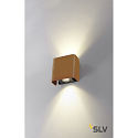 SLV LED Outdoor Wall luminaire MANA OUT, 12W, 60, 3000K, 325lm, IP65, dimmable, rust-colored/anthracite