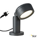 SLV LED Outdoor luminaire ESKINA 30 POLE LED Floor lamp, 14,5W, 95, 3000/4000K, 1000lm, IP65, dimmable, anthracite