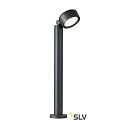 SLV LED Outdoor luminaire ESKINA 80 POLE LED Floor lamp, 14,5W, 95, 3000/4000K, 1000lm, IP65, dimmable, anthracite