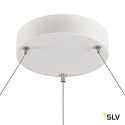 SLV LED Pendant luminaire ONE 80 DALI LED, 35W, 3000/4000K, 2000/2200lm, white