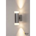 SLV Wall luminaire ASTINA UP/DOWN QPAR51, GU10, gray