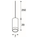 Pendel ASTINA QPAR51, GU10, hvid