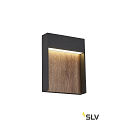 SLV LED Outdoor wall luminaire FLATT LED, 14W, 3000/4000K, IP65, 500lm, anthracite/brown