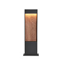 SLV LED Udend�rslampe FLATT POLE LED Standerlampe, 9,7W, 3000/4000K, 400lm, IP65, 65cm, antracit/brun