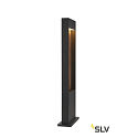 SLV LED Outdoor luminaire FLATT POLE LED Floor lamp, 9,7W, 3000/4000K, 400lm, IP65, 65cm, anthracite/brown