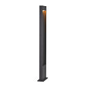 SLV LED Udend�rslampe FLATT POLE LED Standerlampe, 9,7W, 3000/4000K, 400lm, IP65, 100cm, antracit