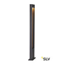 SLV LED Outdoor luminaire FLATT POLE LED Floor lamp, 9,7W, 3000/4000K, 400lm, IP65, 100cm, anthracite/brown