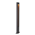 SLV LED Udend�rslampe FLATT POLE LED Standerlampe, 9,7W, 3000/4000K, 400lm, IP65, 100cm, antracit/brun