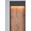 SLV LED Udend�rslampe FLATT POLE LED Standerlampe, 9,7W, 3000/4000K, 400lm, IP65, 100cm, antracit/brun