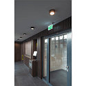 SLV LED Ceiling luminaire FERA 25 CL DALI LED Downlight, 19,5W, 90�, 3000/4000K, 1650lm, glass matt, black