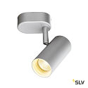 SLV LED Loftlampe NOBLO I LED Strahler, 8W, 36, 2700K, 600lm, gr