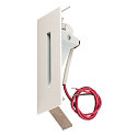 LED Wall recessed luminaire NOTAPO, 3000K, 6lm, white, 10.5cm