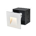SLV LED Wall recessed luminaire MOBALA, 1,3W, 3000K, 14lm, white