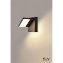 SLV LED Udendrs-/Vglampe ABRIDOR LED, 14W, 3000/4000K, 750lm, IP55, antracit