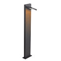 SLV LED Udend�rslampe ABRIDOR POLE LED Standerlampe, 14W, 3000/4000K, 750lm, IP55, antracit, 100cm