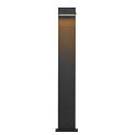 SLV LED Udend�rslampe ABRIDOR POLE LED Standerlampe, 14W, 3000/4000K, 750lm, IP55, antracit, 100cm